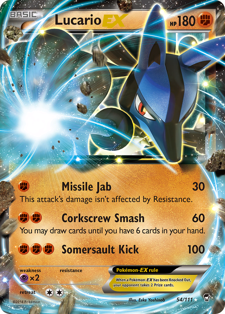 Furious Fists Lucario EX #54/111