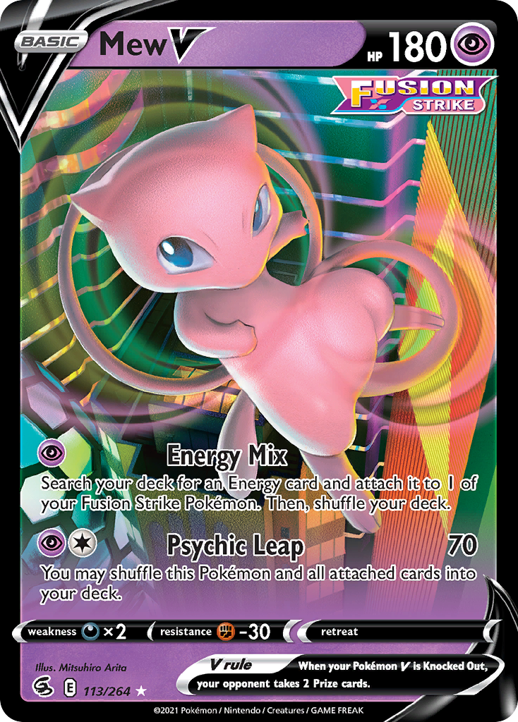 Fusion Strike Mew V #113/264