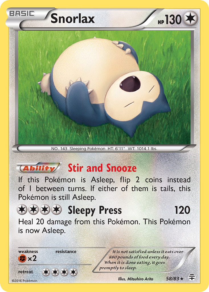 Generations Snorlax #58/83