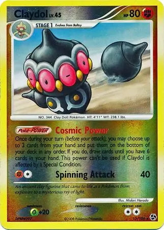 Great Encounters Claydol #15/106 reverse holo