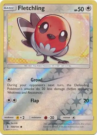 Guardians Rising Fletchling #109/145 reverse holo