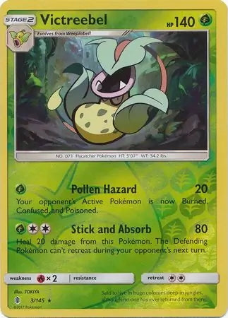 Guardians Rising Victreebel #3/145 reverse holo