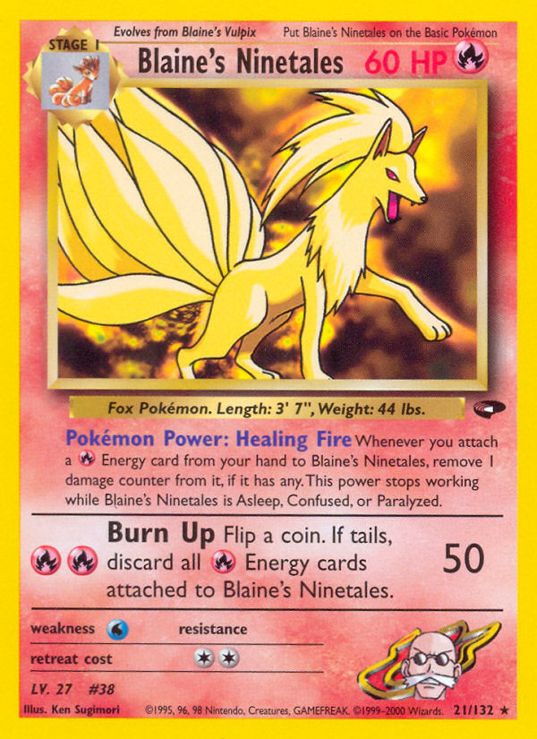 Gym Challenge Blaine's Ninetales #21/132 unlimited