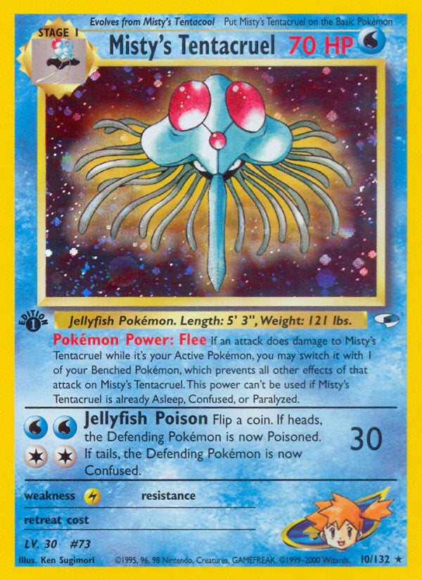 Gym Heroes Holo Misty's Tentacruel #10/132 first edition