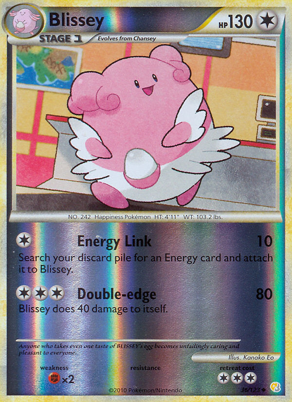 HeartGold SoulSilver Blissey #36/123 reverse holo