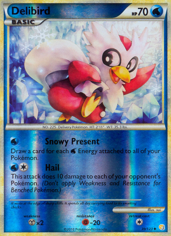 HeartGold SoulSilver Delibird #39/123 reverse holo