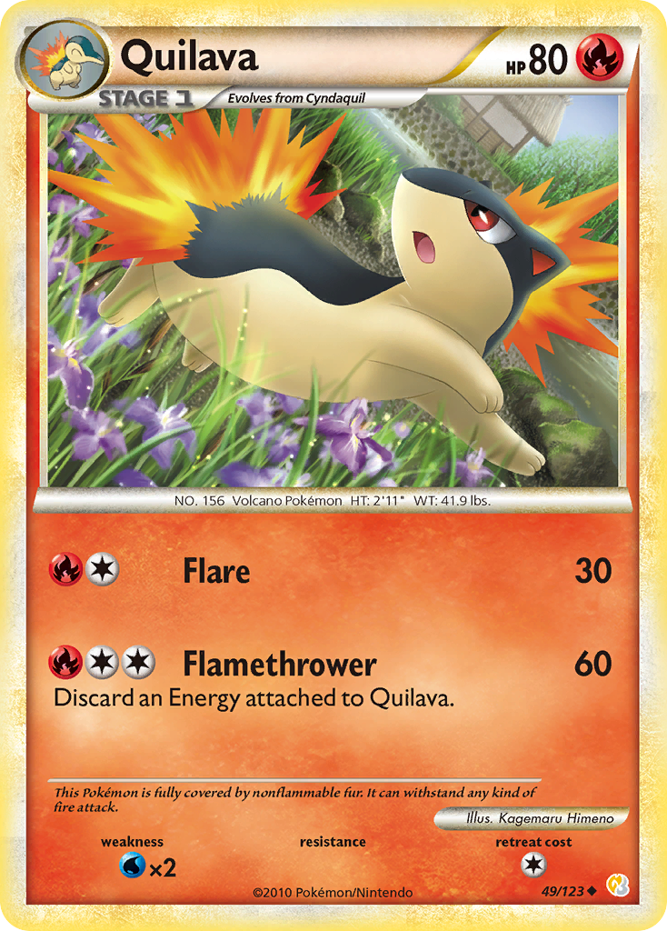 HeartGold SoulSilver Quilava #49/123