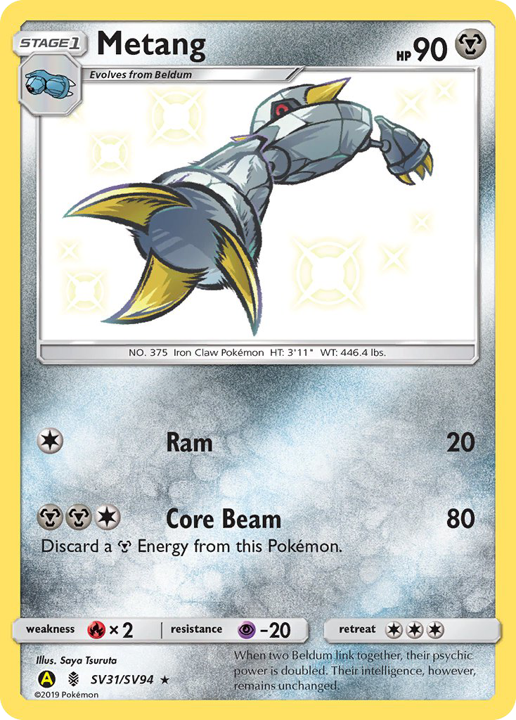 Hidden Fates Shiny Vault Metang SV31/SV94