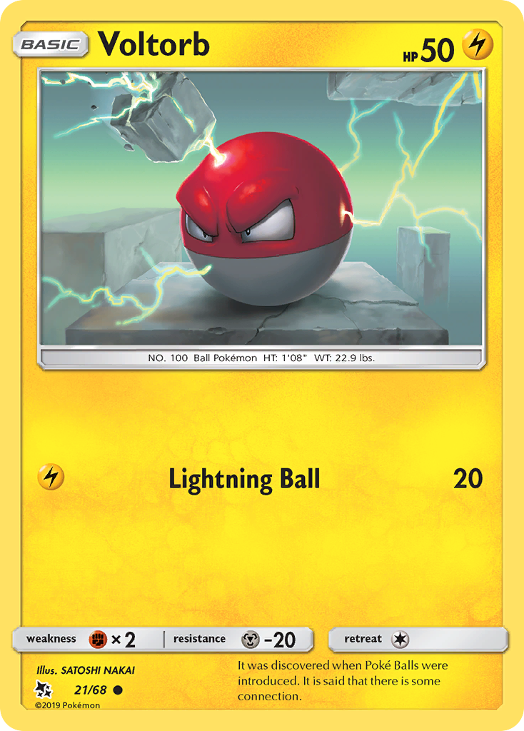 Hidden Fates Voltorb #21/68