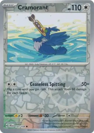 Journey Together Cramorant #137/159 reverse holo