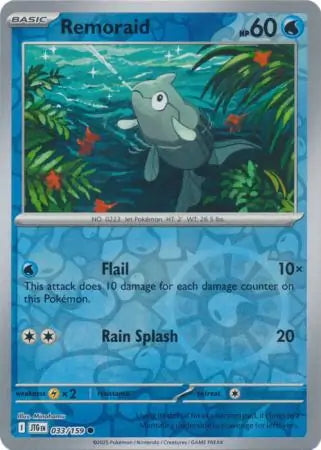 Journey Together Remoraid #33/159 reverse holo