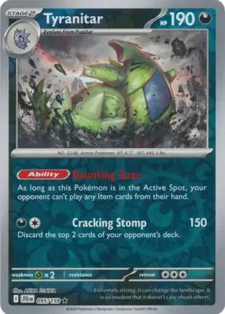 Journey Together Tyranitar #95/159 reverse holo