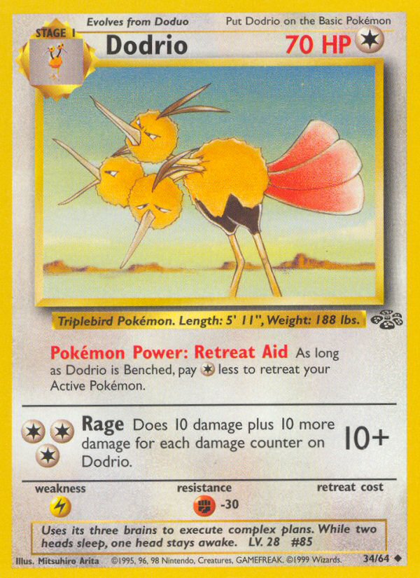 Jungle set Dodrio #34/64 unlimited
