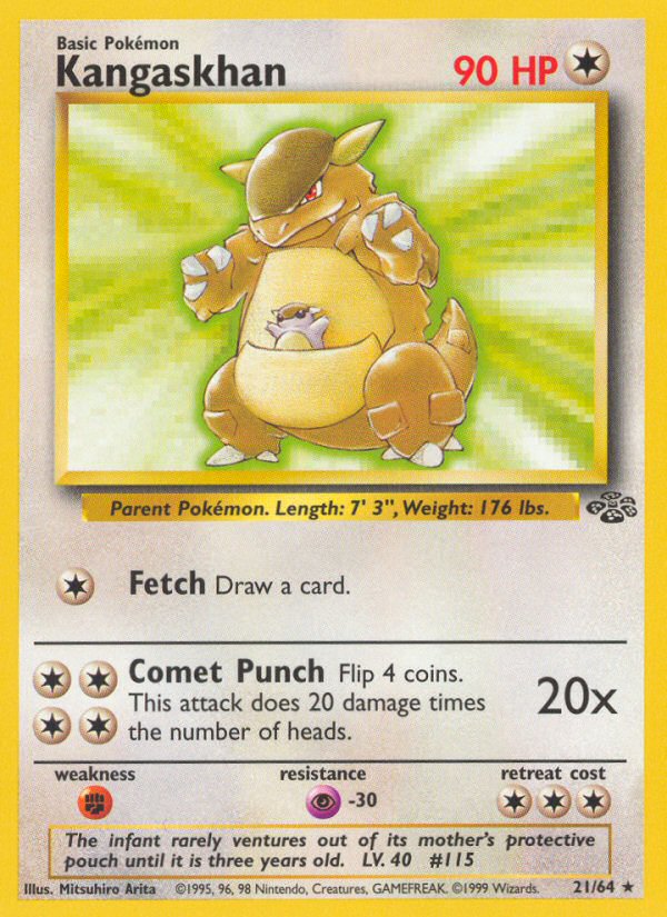 Jungle set Non Holo Kangaskhan #21/64 unlimited