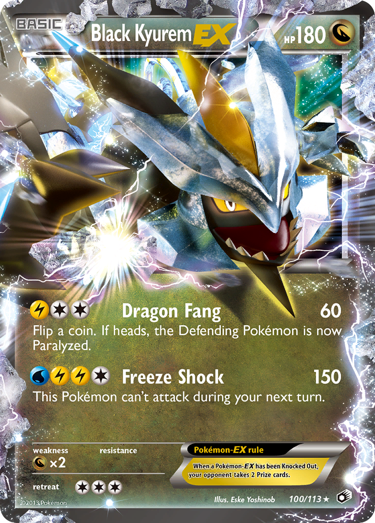 Legendary Treasures Black Kyurem EX #100/113