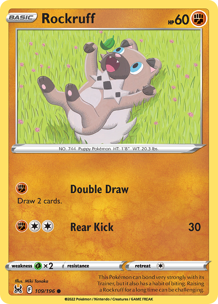 Lost Origin Rockruff #109/196