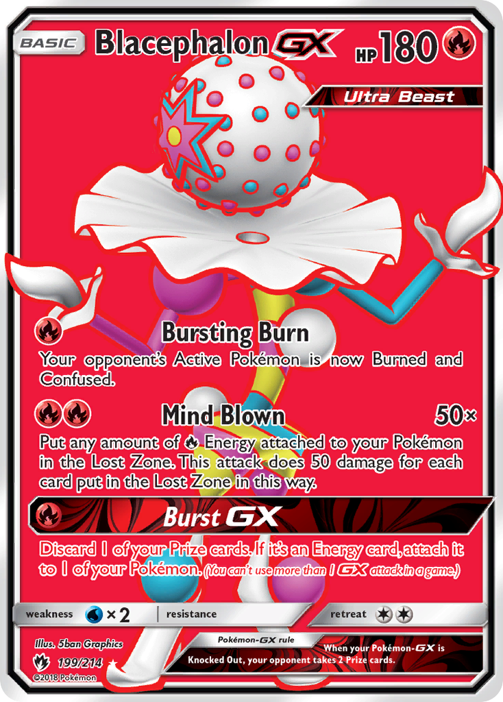 Lost Thunder Blacephalon GX #199/214