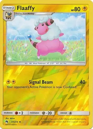 Lost Thunder Flaaffy #77/214 reverse holo