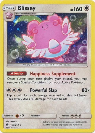 Lost Thunder Galaxy Holo Blissey #153/214