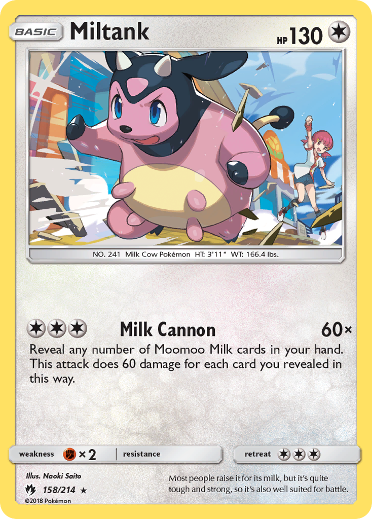 Lost Thunder Miltank #158/214