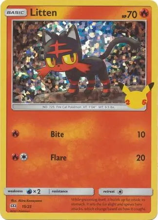 McDonald’s 25th Anniversary Holo Litten #15