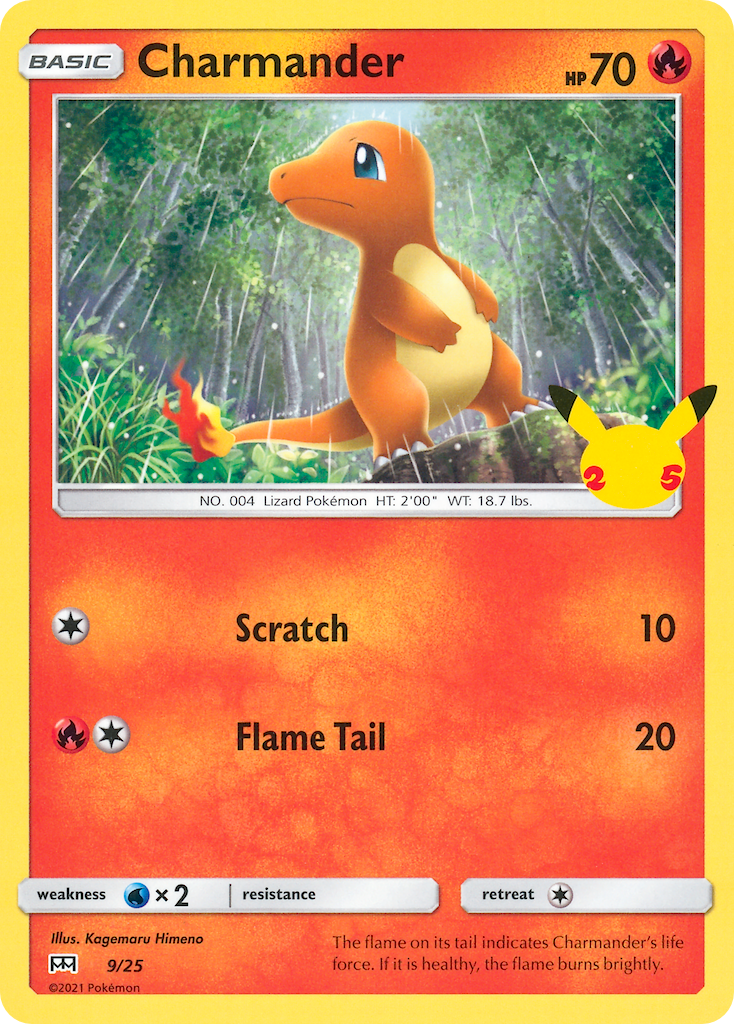 McDonald’s 25th Anniversary Non-Holo Charmander #9