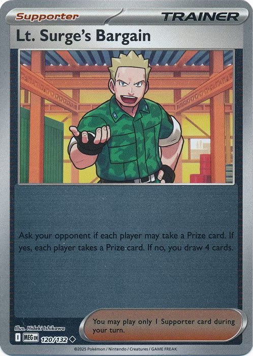 Mega Evolution Lt. Surge's Bargain #120/132 Reverse Holo