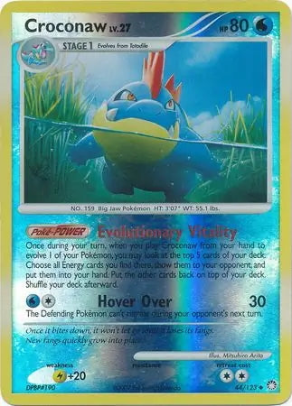 Mysterious Treasures Croconaw #44/123 reverse holo