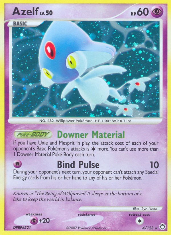 Mysterious Treasures Holo Azelf #4/123