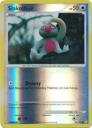Mysterious Treasures Slakoth #99/123 reverse holo