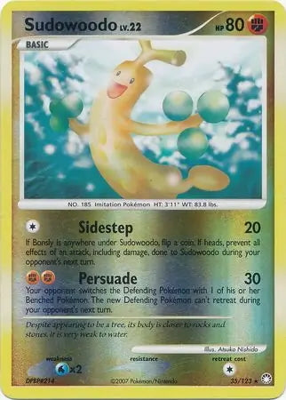 Mysterious Treasures Sudowoodo #35/123 reverse holo