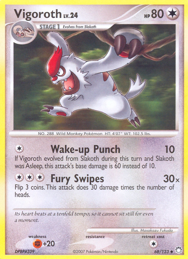 Mysterious Treasures Vigoroth #68/123