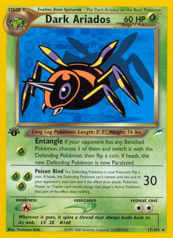 Neo Destiny Dark Ariados #17/105 first edition
