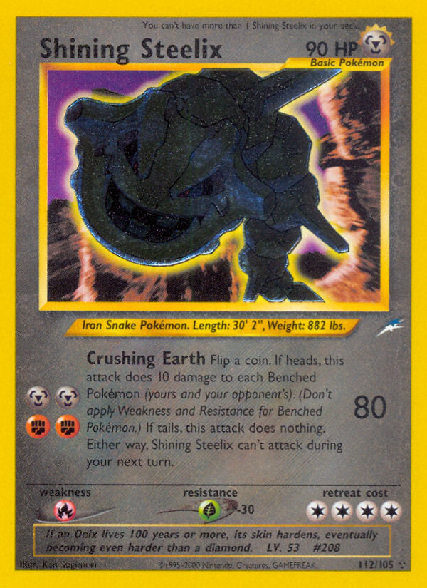 Neo Destiny Holo Shining Steelix #112/105 unlimited