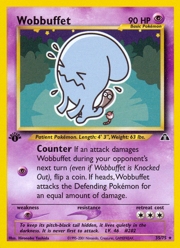 Neo Discovery Wobbuffet #35/75 first edition