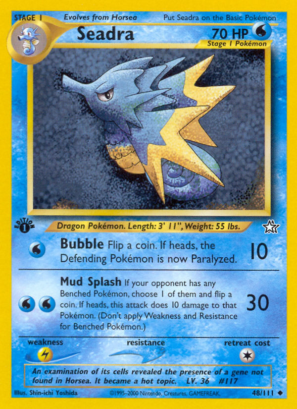 Neo Genesis Seadra #48/111 first edition