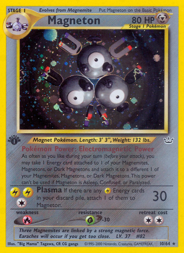 Neo Revelation Holo Magneton #10/64 first edition