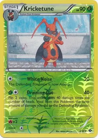 Next Destinies Kricketune #4/99 reverse holo