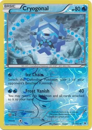 Noble Victories Cryogonal #33/101 reverse holo