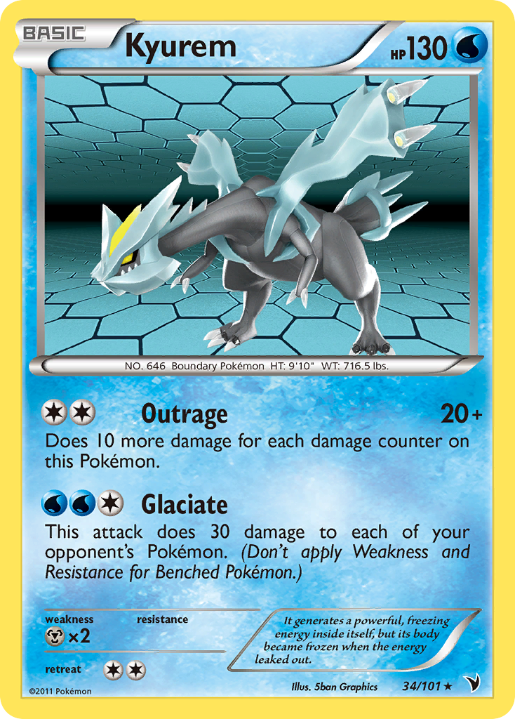 Noble Victories Holo Kyurem #34/101
