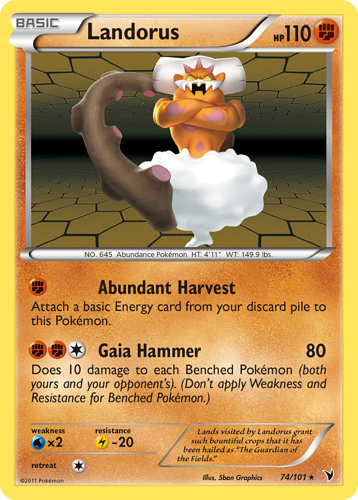 Noble Victories Holo Landorus #74/101