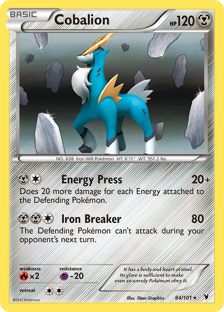 Noble Victories Non - Holo Cobalion #84/101