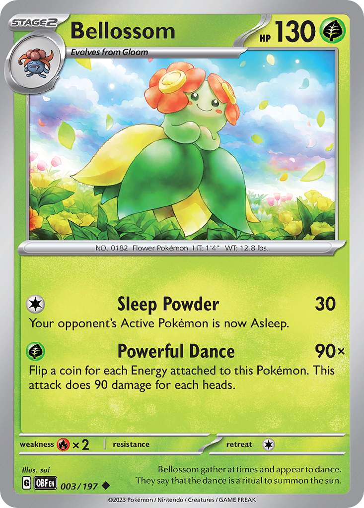 Obsidian Flames Bellossom #3/197