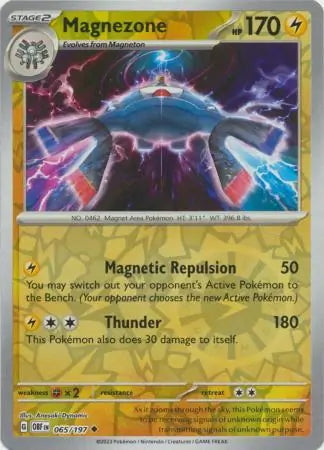 Obsidian Flames Magnezone #65/197 reverse holo