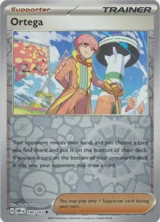 Obsidian Flames Ortega #190/197 reverse holo