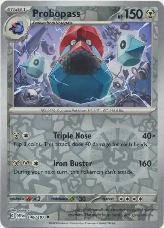 Obsidian Flames Probopass #146/197 reverse holo