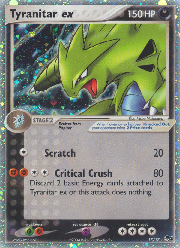 POP Series 1 Holo Tyranitar ex #17