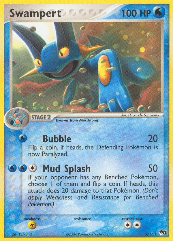 POP Series 1 Non - Holo Swampert #5