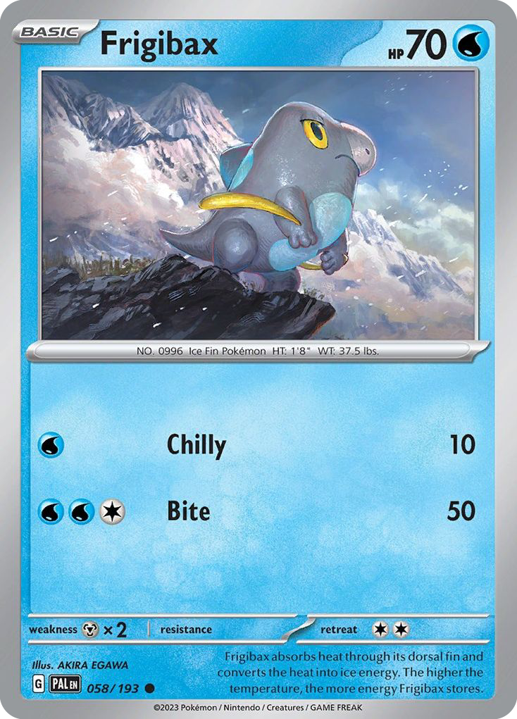 Paldea Evolved Frigibax #58/193