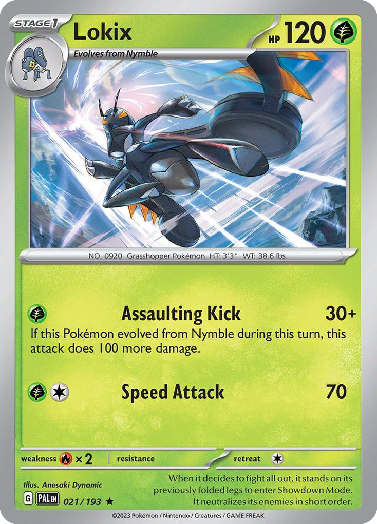 Paldea Evolved Non - Holo Lokix #21/193